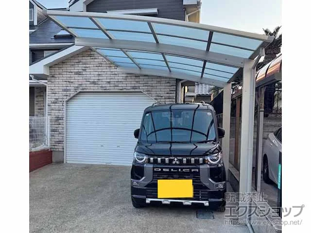 YKKAPのカーポート アリュース 600タイプ 1台用 積雪〜20cm対応 施工例