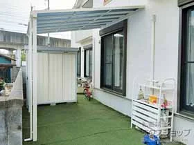 YKKAPのテラス屋根 ソラリア F型 テラスタイプ 単体 積雪〜20cm対応 施工例