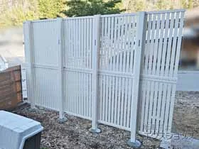 YKKAP�̃t�F���X �V���v���I �t�F���XTS1�^ ���ăX���b�g 2�i�x�� �������ėp �{�H��