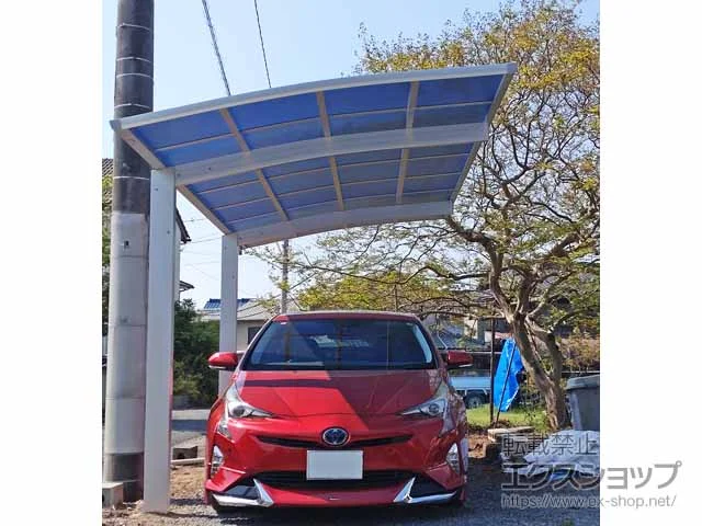 YKKAPのカーポート アリュース 600タイプ 1台用 積雪〜20cm対応 施工例