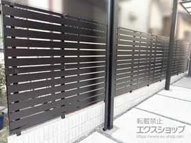 YKKAP�̃t�F���X�E��E�� �V���v���I �t�F���XYS3�^ ���X���b�g �u���b�N���ėp2�i�x�� �{�H��