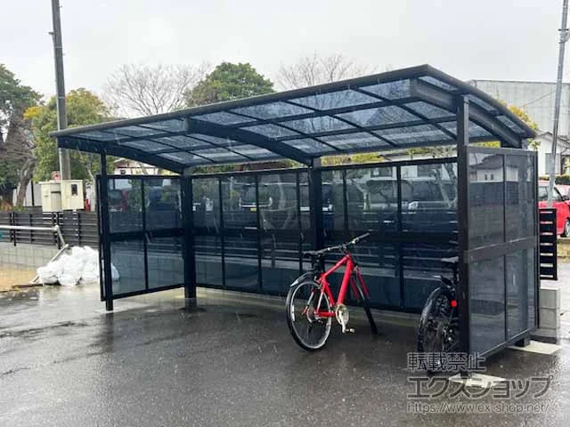 YKKAPのサイクルポート・自転車置き場 アリュース ミニ パーク 600タイプ 単体 積雪～20cm対応 施工例