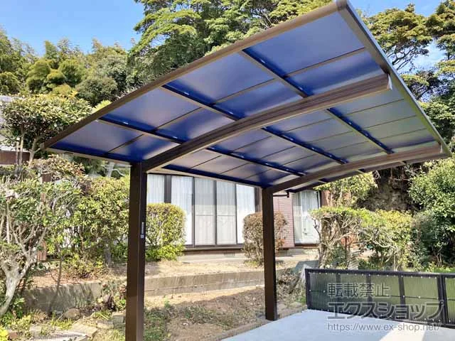 YKKAPのカーポート アリュース 600タイプ 1台用 積雪〜20cm対応 施工例