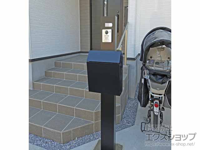 埼玉県越谷市のLIXIL(リクシル)のポスト・門柱・宅配ボックス 機能門柱FP セット1 施工例