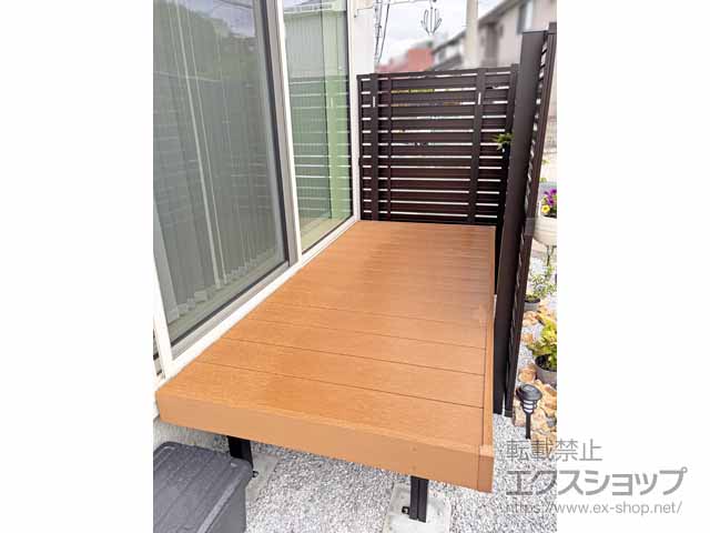 福岡県北九州市のYKKAPのウッドデッキ リウッドデッキ S EG 施工例