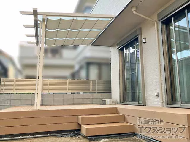 YKKAPのテラス屋根 サザンテラス (パーゴラ仕様) テラスタイプ 単体　積雪～20cm対応 施工例