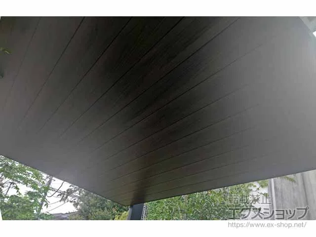 LIXIL(リクシル)のサイクルポート・自転車置き場 カーポートSCミニ(駐輪場) 木調色 積雪20cm 施工例