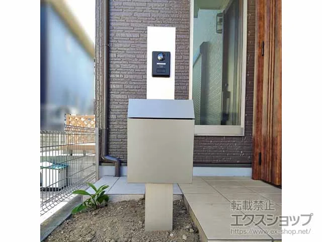 LIXIL(リクシル)のポスト・門柱・宅配ボックス 機能門柱FP セット1 施工例