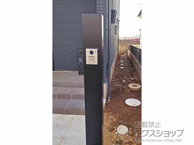 LIXIL(リクシル)のポスト・門柱・宅配ボックス 機能門柱FP セット1 施工例