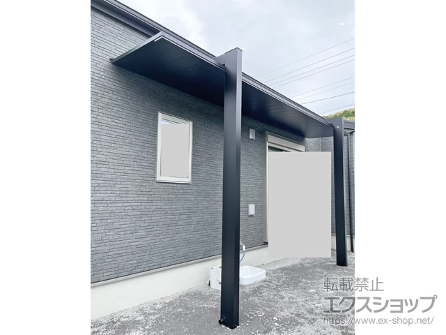 熊本県球磨郡山江村のYKKAPのテラス屋根 プレーンルーフ テラス 積雪～20cm対応 施工例