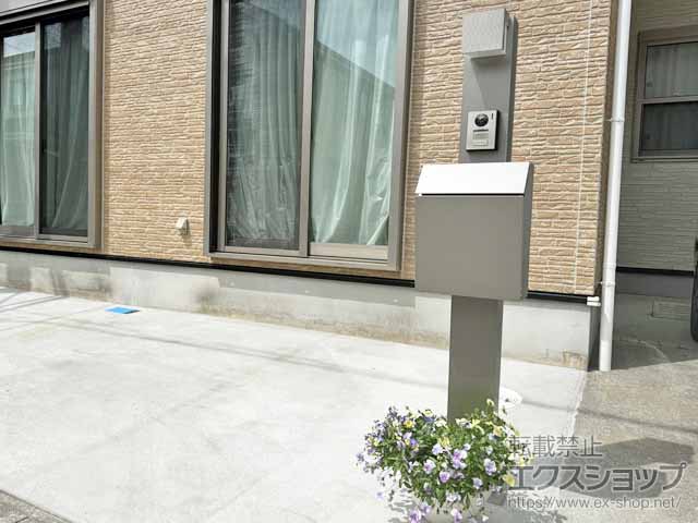 千葉県千葉市のLIXIL(リクシル)のポスト・門柱・宅配ボックス 機能門柱FP セット5 施工例