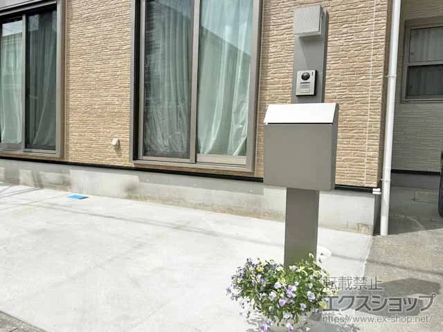 LIXIL(リクシル)のポスト・門柱・宅配ボックス 機能門柱FP セット5 施工例