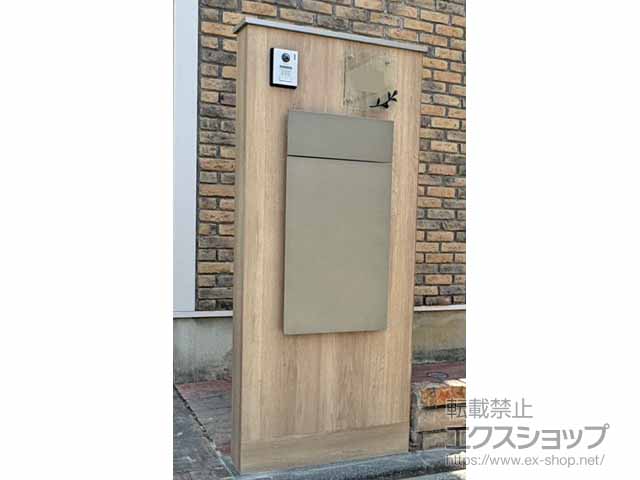 東京都小金井市のLIXIL(リクシル)のポスト・門柱・宅配ボックス 機能門柱FK セット1 施工例