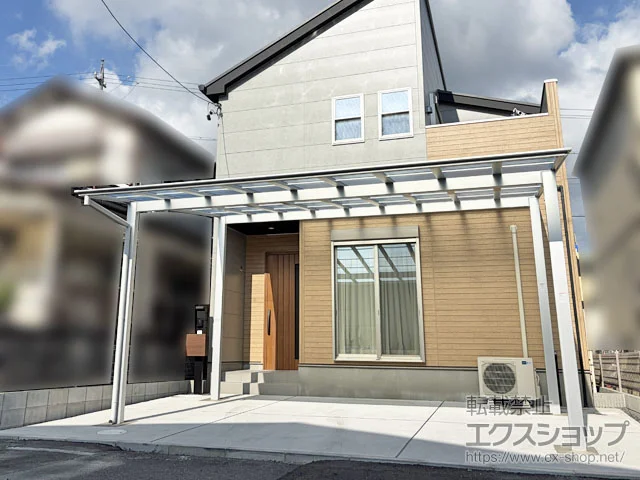 LIXIL(リクシル)のカーポート ネスカ F 2台用(フラットスタイル) 積雪～20cm対応 施工例