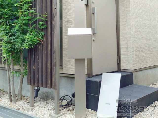 愛知県安城市のLIXIL(リクシル)のポスト・門柱・宅配ボックス 機能門柱FP セット1 施工例