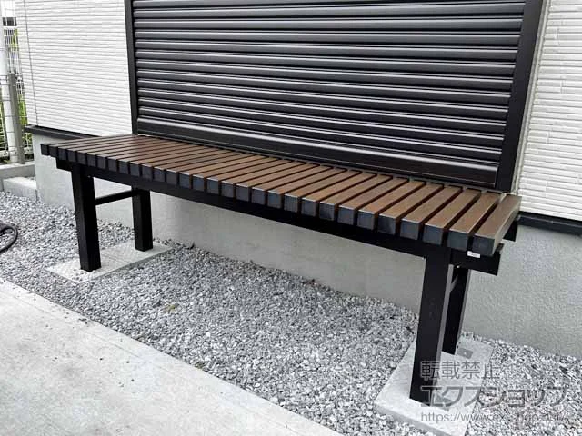 三協アルミのウッドデッキ 濡縁(ぬれえん) 木樹脂タイプ 施工例
