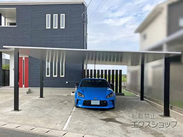 LIXIL(リクシル)のカーポート カーポートSC 2台用 積雪～20cm対応 施工例