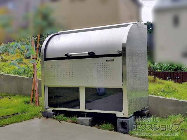 神奈川県鎌倉市のダイケンのゴミステーション・ゴミストッカー ゴミ収集庫クリーンストッカー CKS-1307-A型（容量800L） 施工例