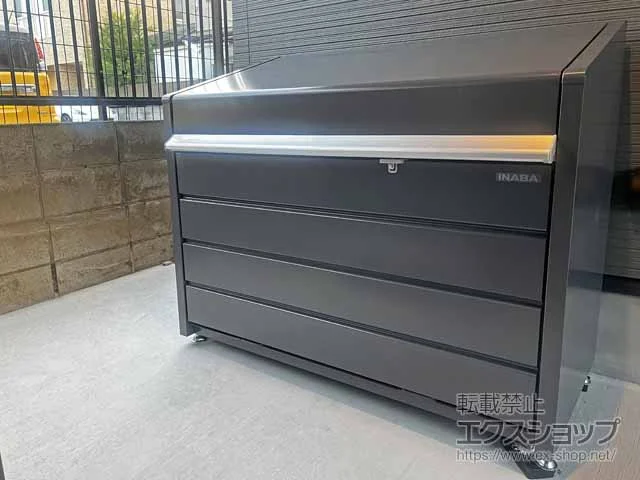 イナバのゴミステーション・ゴミストッカー ダストボックスミニ パネル床タイプ DBN-126P 500L 施工例