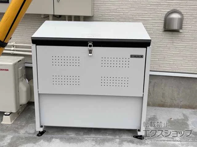 ダイケンのゴミステーション・ゴミストッカー ゴミ収集庫クリーンストッカー CKE-1005W型（容量400L） 施工例