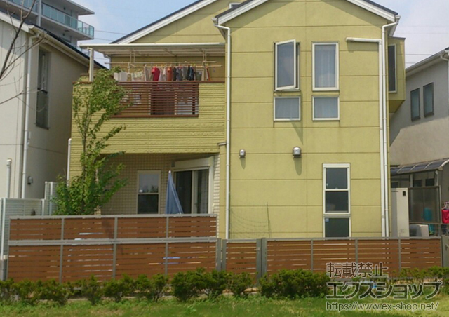 大阪府高槻市のLIXIL リクシル(新日軽)のフェンス・柵 セレビューフェンスRP3型 2段自在柱施工 施工例