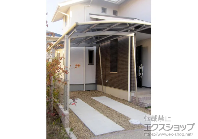 京都府木津川市ののカーポート、テラス屋根 プレシオスポート 積雪～20cm対応 施工例