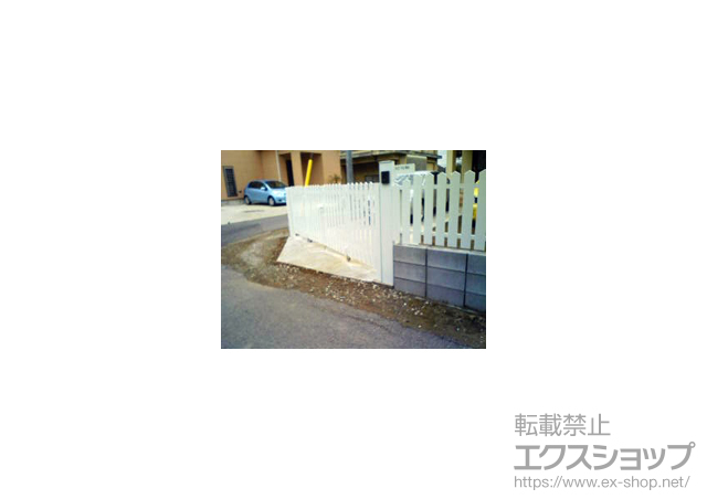 千葉県山武郡九十九里町ののフェンス・柵 ララミー2型［フリー支柱タイプ］ 施工例