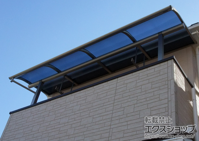 兵庫県神戸市ののバルコニー・ベランダ屋根 ヴェクターテラス R型 屋根タイプ 単体 積雪〜20?対応 施工例