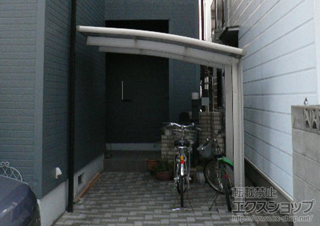 岡山県玉野市ののサイクルポート・駐輪場 レイナポート 積雪〜20cm対応 施工例