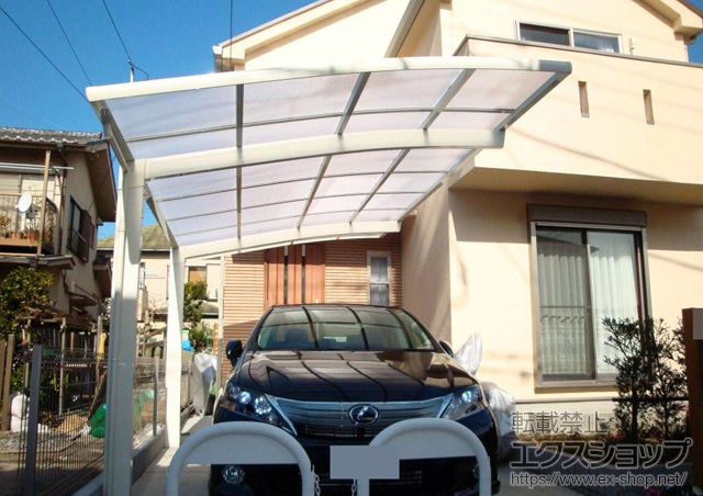 東京都狛江市のLIXIL リクシル（トステム）のカーポート カーブポートシグマ? 積雪〜30cm対応 施工例