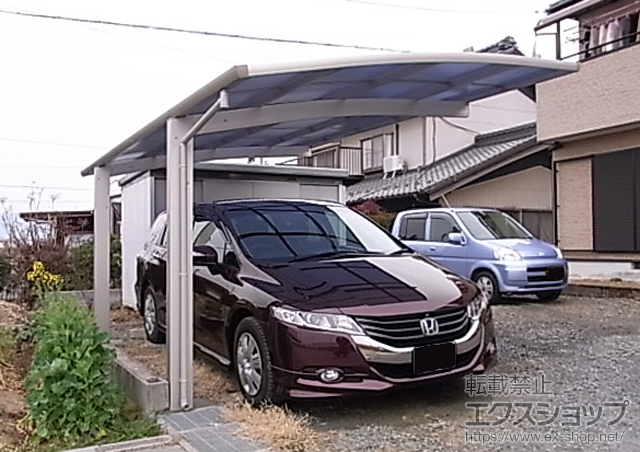 愛知県愛西市ののカーポート プレシオスポート 積雪〜20cm対応 施工例