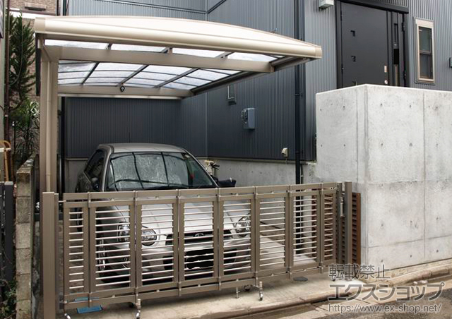 東京都練馬区ののカーポート キューブポートプラス レギュラー 積雪〜20ｃｍ対応 施工例