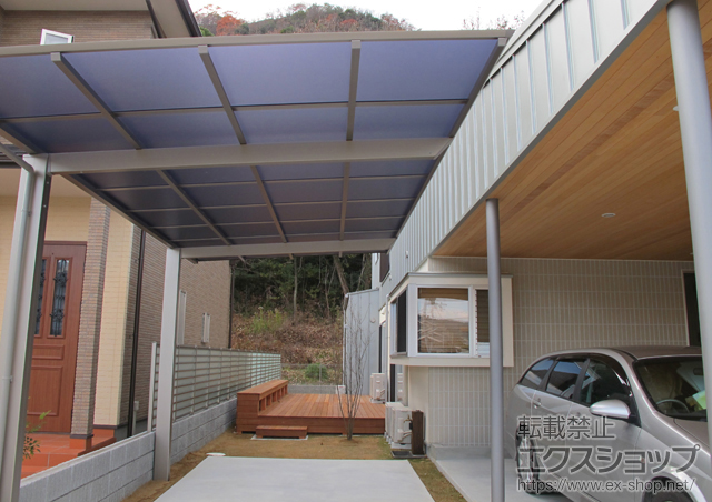 兵庫県姫路市ののカーポート アーキフィット　積雪〜20?対応 施工例