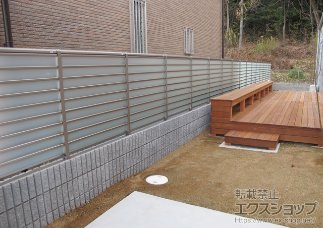 兵庫県姫路市ののフェンス・柵 サニーブリーズフェンスS型　(採光タイプ) 施工例