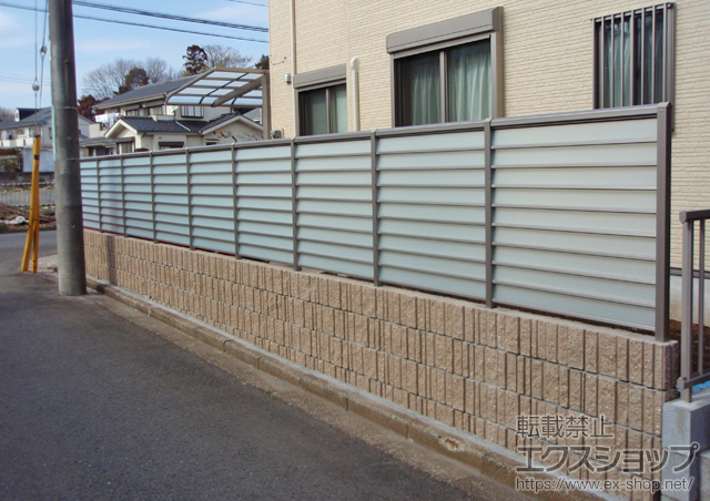 埼玉県所沢市ののフェンス・柵 サニーブリーズフェンスＳ型 施工例