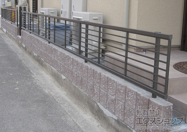 愛媛県松山市ののフェンス・柵 プリレオR1型フェンス 施工例