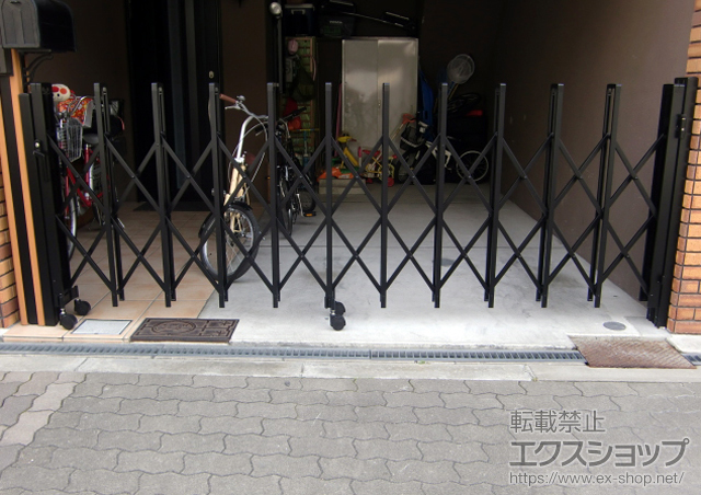 大阪府大阪市ののカーゲート トリップゲート PB型 ノンレール 片開き 施工例