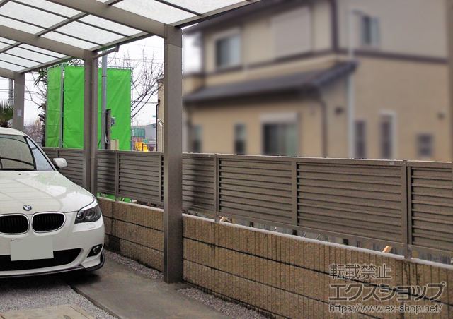 埼玉県さいたま市ののフェンス・柵 プリレオR9型フェンス フリーポールタイプ 施工例