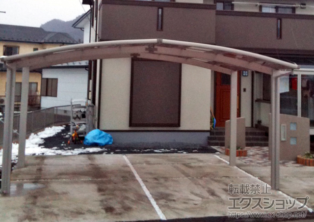 栃木県日光市ののカーポート レイナポート M合掌 積雪〜20cm対応 施工例