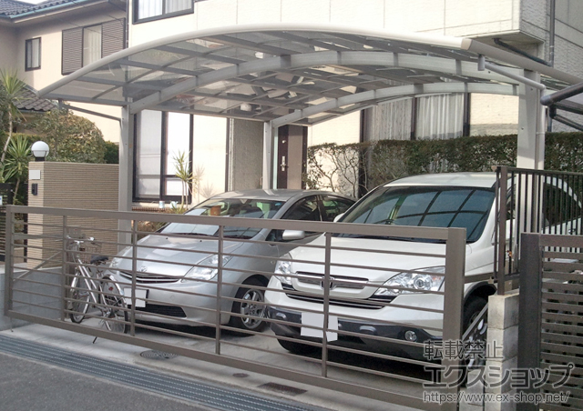 兵庫県神戸市ののカーポート プレシオスポート ワイド 積雪〜20ｃｍ対応 施工例