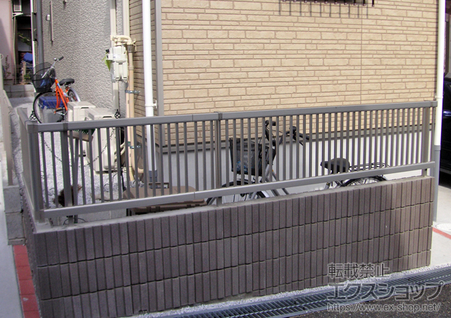 神奈川県座間市ののフェンス・柵 エクスラインフェンス13型 施工例