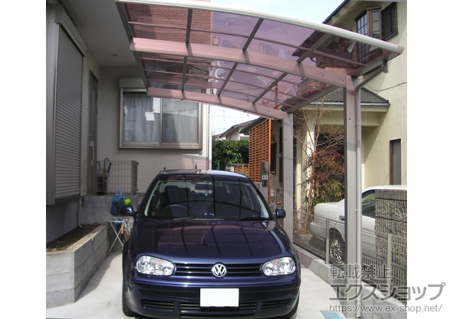 神奈川県座間市ののカーポート プレシオスポート 積雪〜20?対応 施工例
