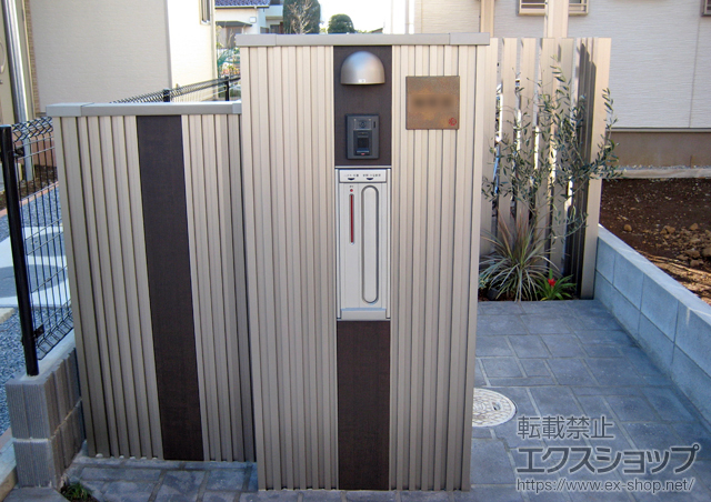 千葉県鎌ヶ谷市のの機能門柱・ポスト アーキモダンファンクションP2R型 施工例