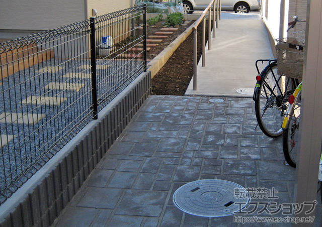 千葉県鎌ヶ谷市ののフェンス・柵 イーネットフェンス1M型 施工例