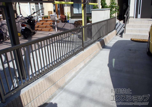 東京都板橋区ののフェンス・柵 プリレオR2型フェンス 間仕切りタイプ 施工例