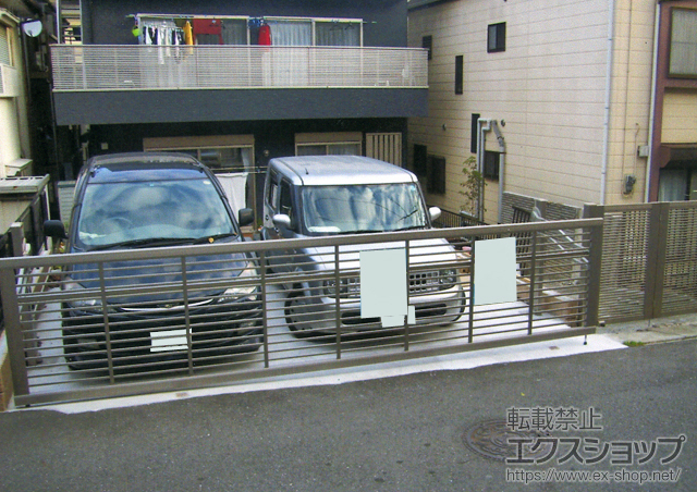 神奈川県川崎市ののカーゲート ワイドオーバードアR1型 電動式 施工例