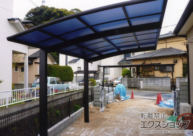 福岡県糸島市ののカーポート プレシオスポート 積雪〜20cm対応 施工例