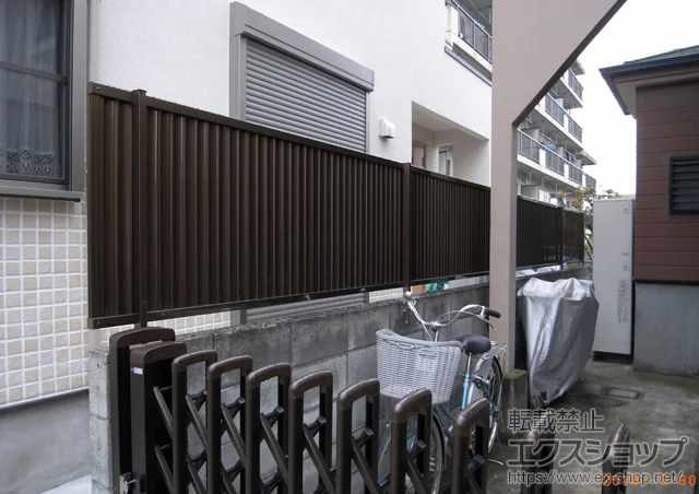 神奈川県川崎市のLIXIL リクシル(TOEX)のフェンス・柵・塀 プリレオR6型フェンス 施工例