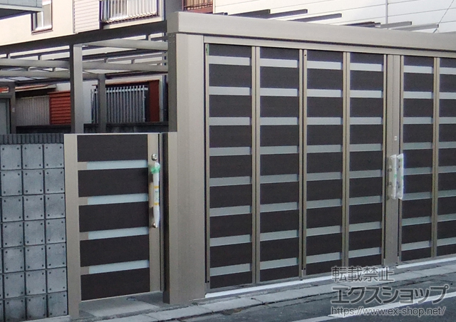 神奈川県川崎市のの門扉 プレミエス門扉M-YA型 片開き 標準門柱使用 施工例