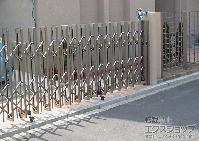 大阪府茨木市ののカーゲート アルシャインII PG型R Aタイプ ノンレール 片開き 430S 施工例